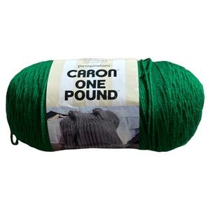 🌼 Yarnspirations Caron One Pound Skein Yarn Kelly Green One Size